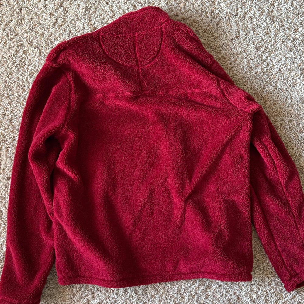Red Quarter-Zip Fleece Pullover - Picture 3 of 3